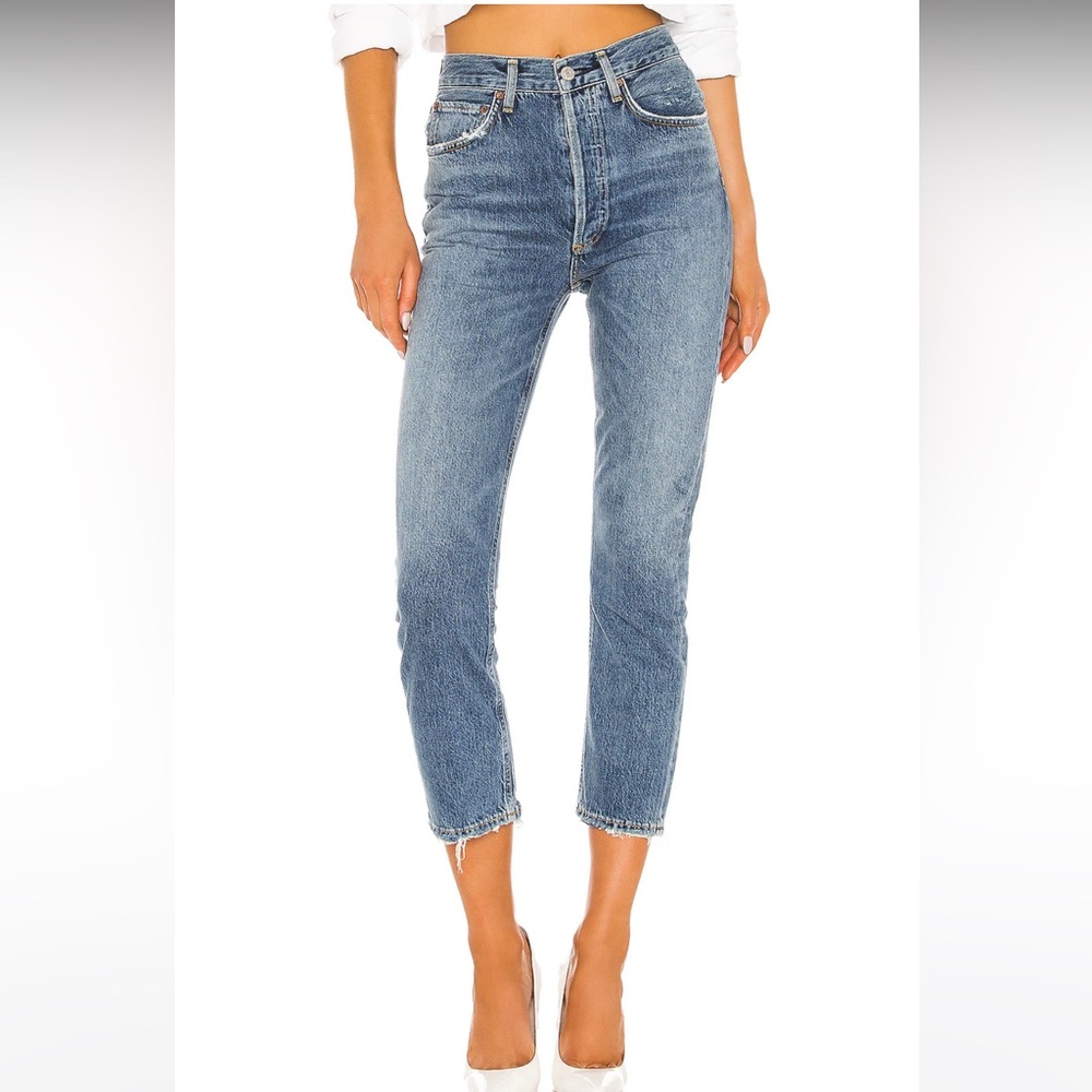 Agolde Riley Crop in Frequency size 24